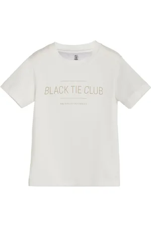 Brunello Cucinelli T-shirt en coton à slogan imprimé