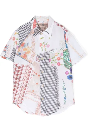 BY WALID Chemise à imprimé patchwork