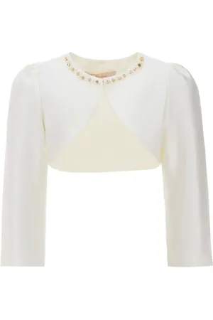 Tulleen Veste crop en satin