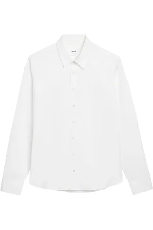 Ami Chemise en coton à logo brodé