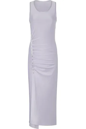 Paco rabanne Robe rayée à design sans manches
