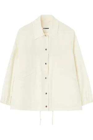 Jil Sander Veste en coton à logo imprimé