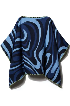 PUCCI Junior Cape en velours à motif Marmo en jacquard
