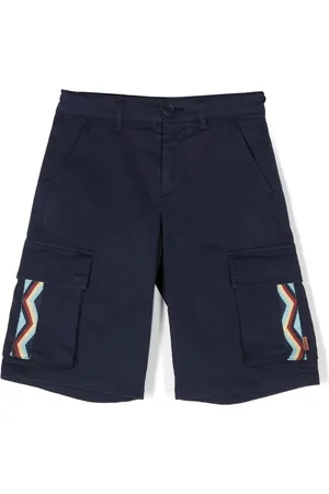 Missoni Short en coton à motif zigzag