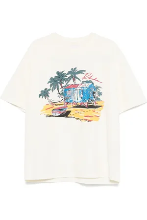 Rhude T-shirt à imprimé graphique