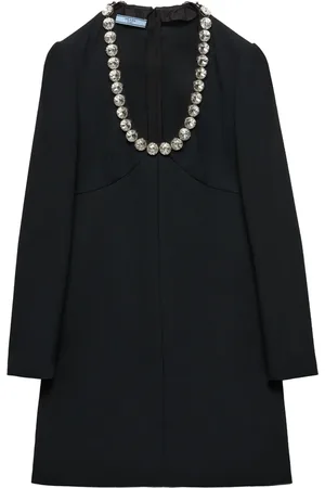 Prada Robe à ornements en cristal