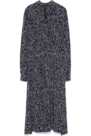 Karl Lagerfeld Robe mi-longue à imprimé zébré