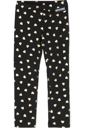 Moschino Legging en coton à cœurs imprimés