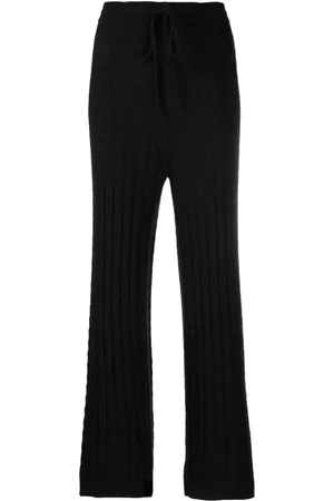 Totême Pantalon en maille torsadée à coupe droite
