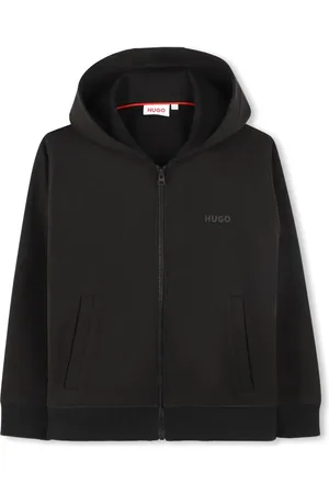 HUGO BOSS Hoodie à logo en caoutchouc