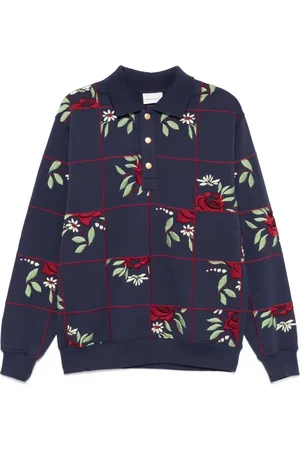 Drôle de Monsieur Haut La Polo Patchwork Fleurs
