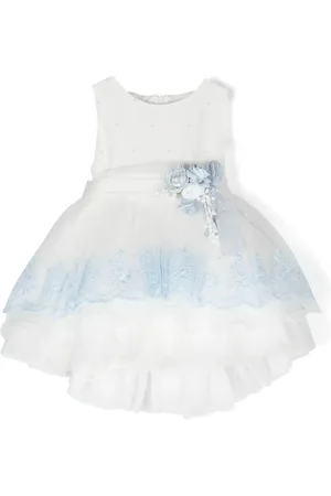 Mimilù Robe en tulle à fleurs appliquées