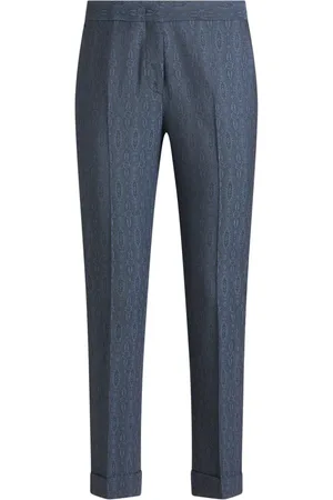 Etro Pantalon de tailleur à motif géométrique