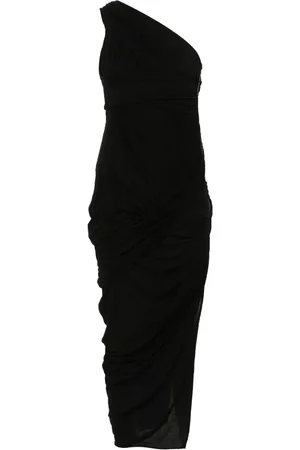 Rick Owens Robe mi-longue drapée à une épaule