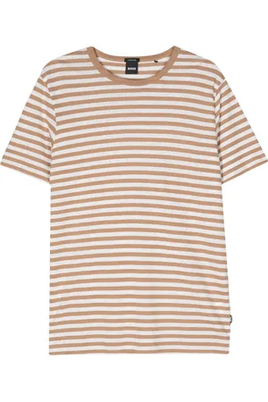 HUGO BOSS T-shirt rayé à manches courtes