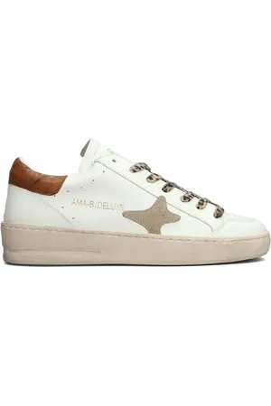 Ama Brand Baskets en cuir à logo embossé