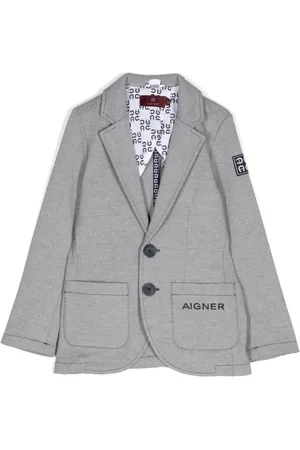 Aigner Veste blazer à logo brodé