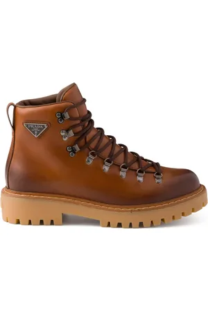Prada Bottines lacées en cuir