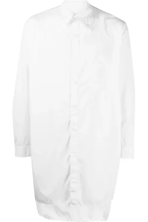 YOHJI YAMAMOTO Chemise en coton à col contrastant
