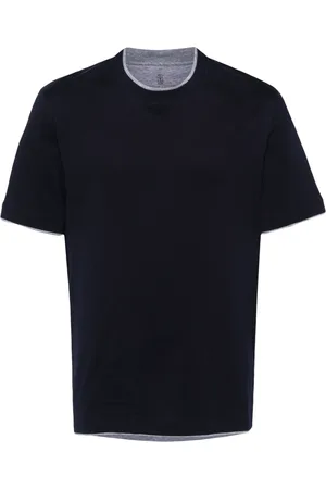 Brunello Cucinelli T-shirt à design superposé