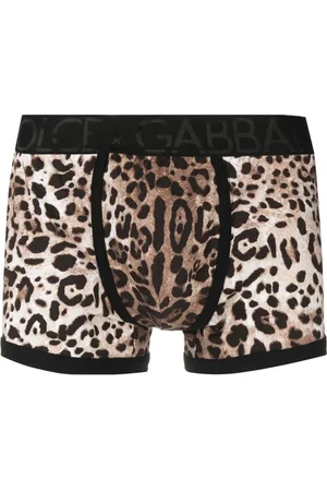 Dolce & Gabbana Boxer en coton stretch à logo imprimé