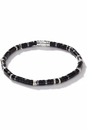 John Hardy Bracelet Classic Chain Heishi à perles en argent