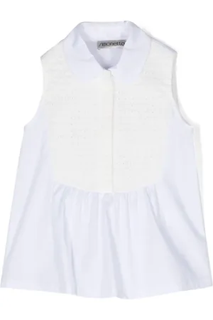 Simonetta Chemise sans manches à empiècements en dentelle