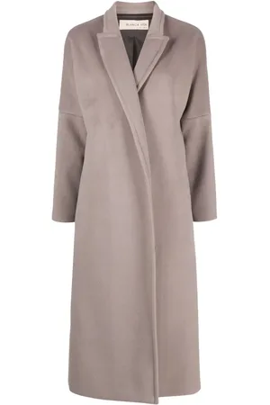 BLANCA Manteau long Calomeria à design en feutre