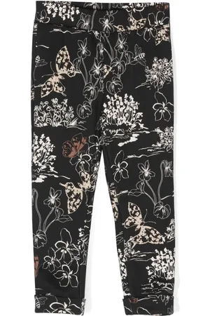 MONNALISA Legging droit à imprimé végétal