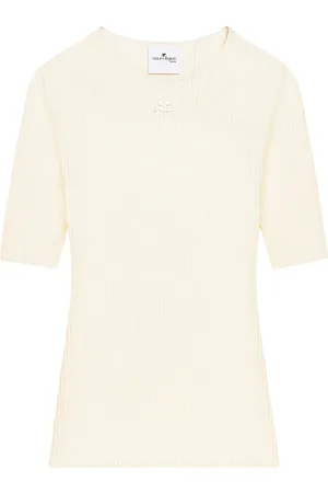 Courrèges Pull Solar à design nervuré