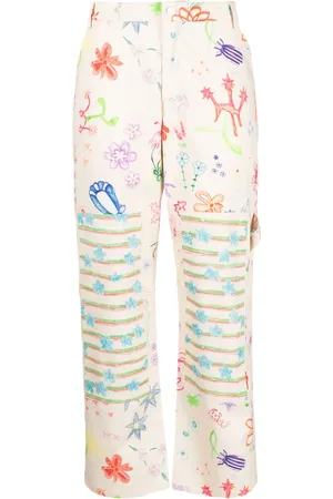 Collina Strada Pantalon ample à imprimé graphique