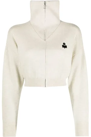 Marant Etoile Cardigan Oxane à logo brodé