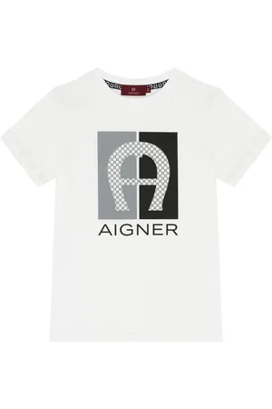 Aigner T-shirt en coton à logo imprimé