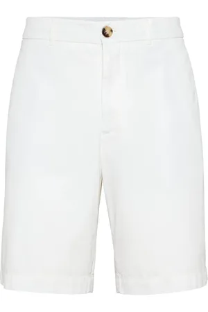 Brunello Cucinelli Bermuda à taille haute