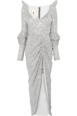 MITILIANE COUTURE Robe longue brodée de sequins