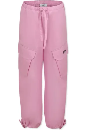 Msgm Pantalon à logo brodé