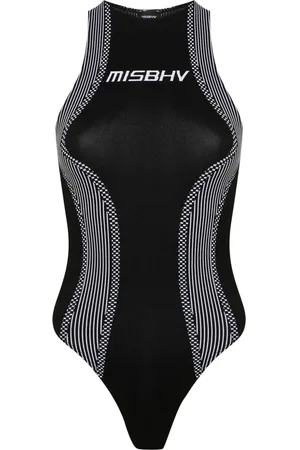 MISBHV Body de sport à logo jacquard