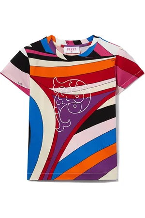 PUCCI Junior T-shirt à imprimé Iride