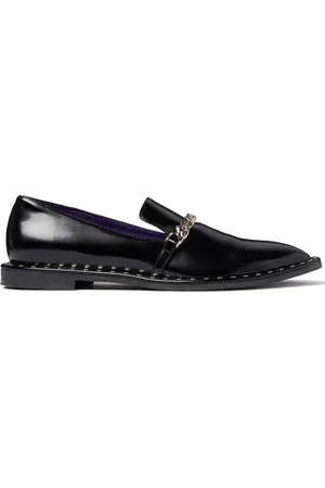 Stella McCartney Mocassins en cuir Falabella à détail de chaîne