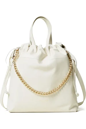 Twin-Set Sac cabas en cuir à lien de resserrage