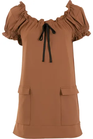 Gloria Coelho Blouse à manches courtes volantées