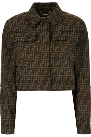 Fendi Veste crop à motif FF