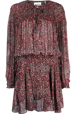 Marant Etoile Robe courte Noanne à fleurs imprimées