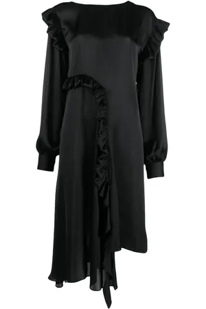 REMAIN Robe longue volantée à manches longues