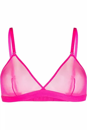 MAISON CLOSE Brassière triangle à effet de transparence
