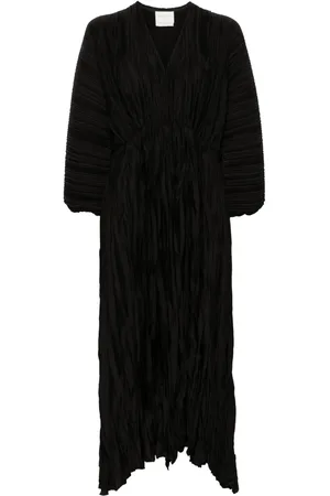 FORTE FORTE Robe mi-longue à effet plissé
