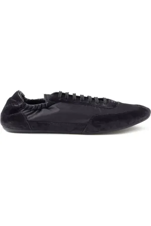 Prada Baskets Collapse Re-Nylon en daim