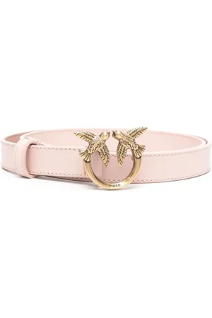 Pinko Ceinture en cuir Love Berry à plaque logo