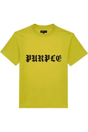 Purple Brand T-shirt Gothic Wordmark