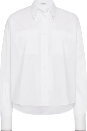 Brunello Cucinelli Chemise à ornements métalliques
